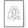 Lovers Figure Poster