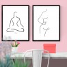 Lady Curved Figure Poster