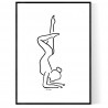 Acrobatic Figure Poster
