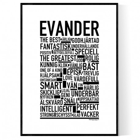 Evander Poster