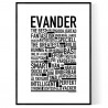 Evander Poster