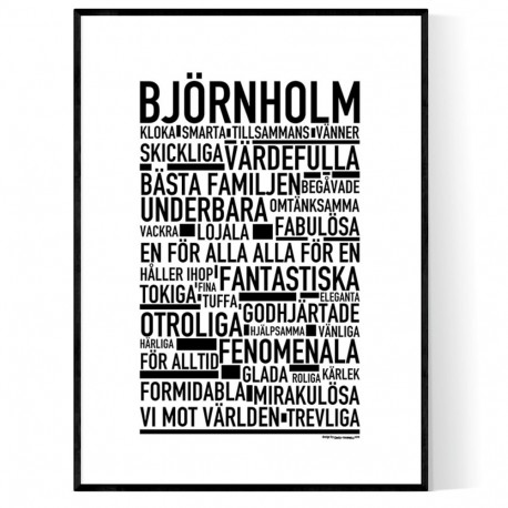 Björnholm Poster