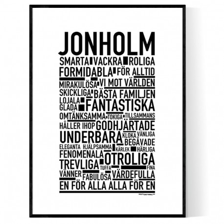 Jonholm Poster