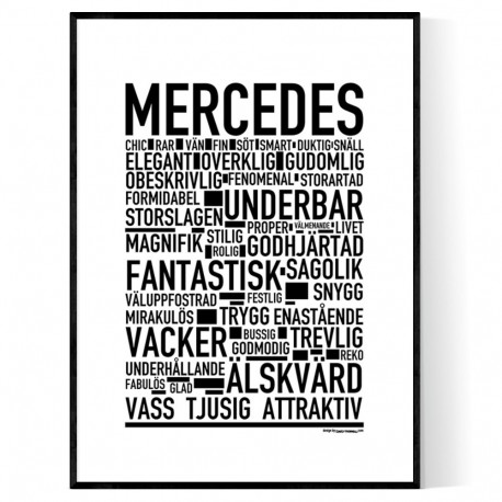 Mercedes Poster