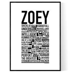 Zoey Poster