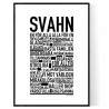 Svahn Poster