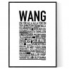 Wang Poster