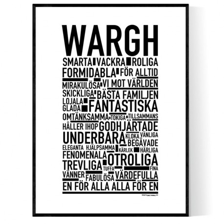 Wargh Poster 