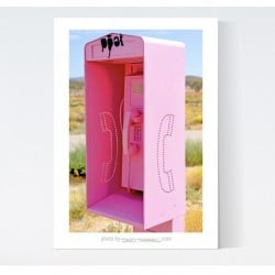 Pink Telephone Canvas