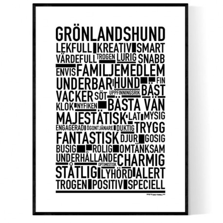 Grönlandshund Poster