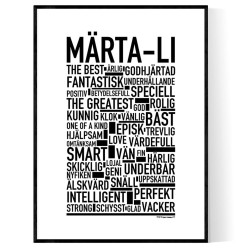 Märta-Li Poster