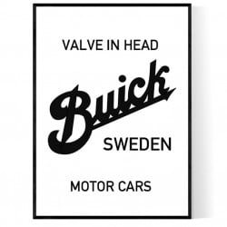 Buick Sweden Motor Poster