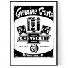 Chevy Parts Poster