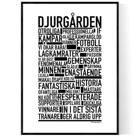 Djurgården Fotboll Poster