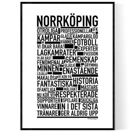 Norrköping Fotboll Poster
