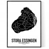Stora Essingen Karta II Poster