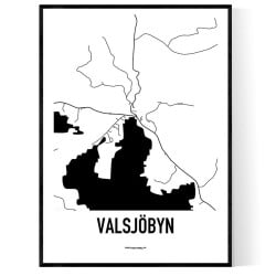 Valsjöbyn Karta