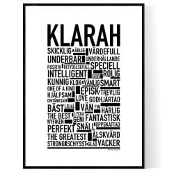 Klarah Poster