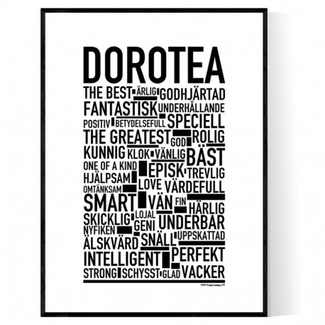 Dorotea Förnamn Poster