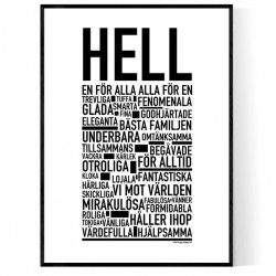Hell Efternamn Poster