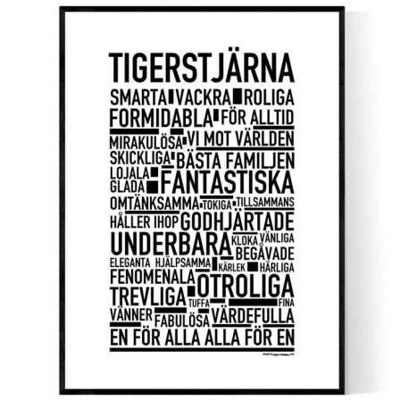 Tigerstjärna Poster