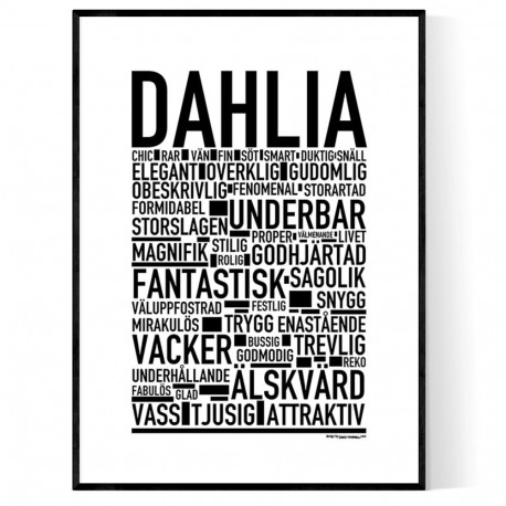 Dahlia Poster