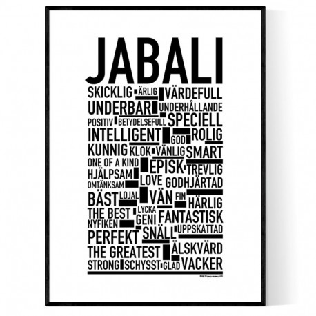 Jabali Poster