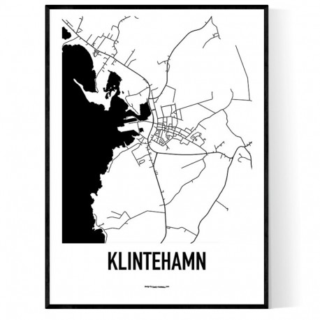 Klintehamn Karta Poster. Hitta dina posters online hos Wallstars