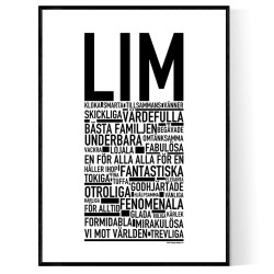 Lim Efternamn Poster 