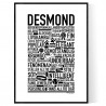 Desmond Hundnamn Poster