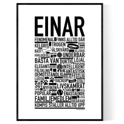 Einar Hundnamn Poster