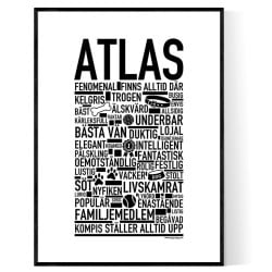 Atlas Hundnamn Poster