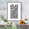 Atlas Hundnamn Poster