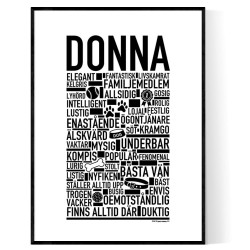 Donna Hundnamn Poster