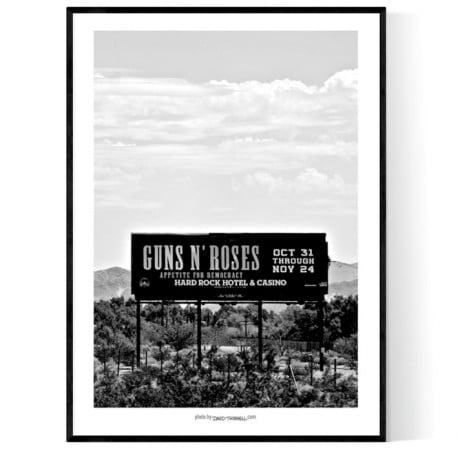 Guns N' Roses Billboard USA Poster