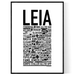 Leia Hundnamn Poster