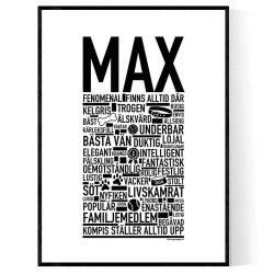 Max Hundnamn Poster