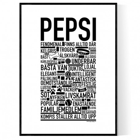 Pepsi Hundnamn Poster