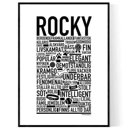 Rocky Hundnamn Poster
