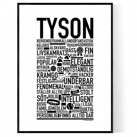 Tyson Hundnamn Poster