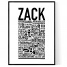 Zack Hundnamn Poster