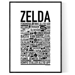 Zelda Hundnamn Poster