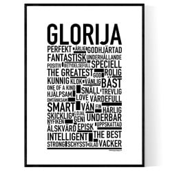 Glorija Poster