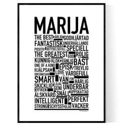 Marija Poster