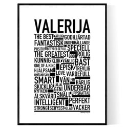 Valerija Poster
