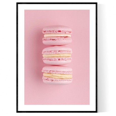 Pink Macarons Poster