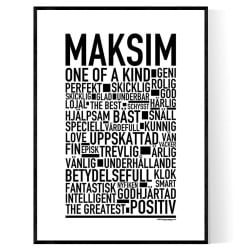 Maksim Poster