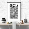 Grizzly Hundnamn Poster