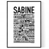 Sabine Poster