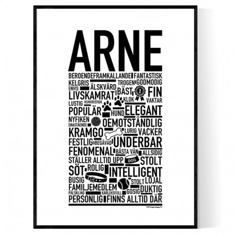 Arne Hundnamn Poster